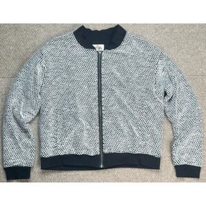 Marine Layer Women's Birdseye Full Zip Bomber Jacket Size‎ Medium